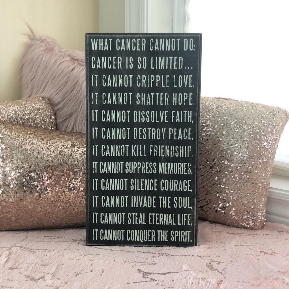 3D Poster - “What cancer cannot do”